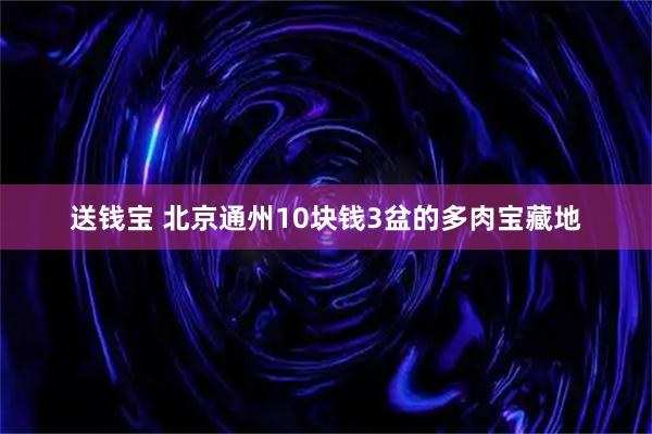 送钱宝 北京通州10块钱3盆的多肉宝藏地