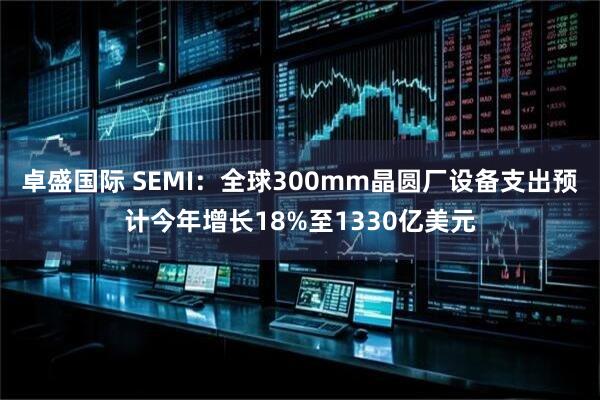 卓盛国际 SEMI：全球300mm晶圆厂设备支出预计今年增长18%至1330亿美元