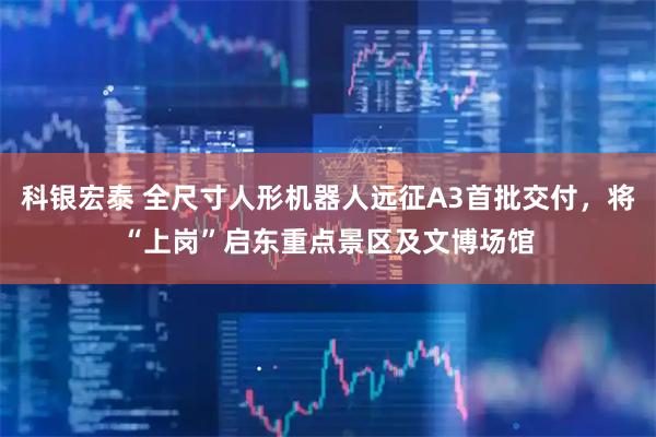 科银宏泰 全尺寸人形机器人远征A3首批交付，将“上岗”启东重点景区及文博场馆