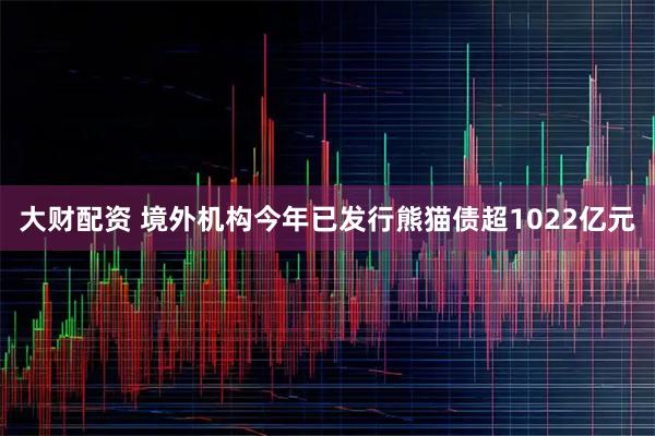 大财配资 境外机构今年已发行熊猫债超1022亿元