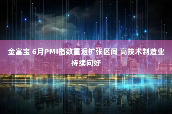 金富宝 6月PMI指数重返扩张区间 高技术制造业持续向好